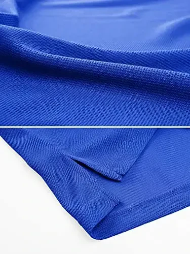 MAGCOMSEN Мужская рубашка-поло Быстросохнущая тактическая рубашка с коротким рукавом Pique Jersey Golf Shirt - 4