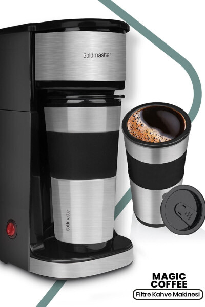 Magic Coffee Personal Filter Coffee Machine with Thermos Cup In-6310 - 25