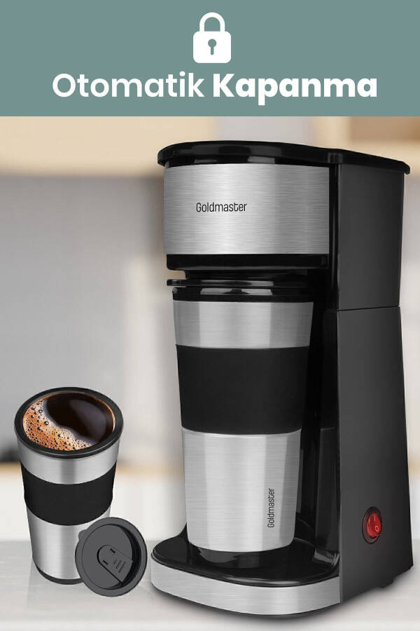 Magic Coffee Personal Filter Coffee Machine with Thermos Cup In-6310 - 27