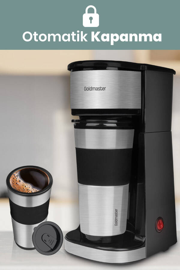 Magic Coffee Personal Filter Coffee Machine with Thermos Cup In-6310 - 35