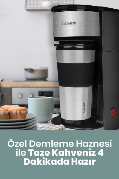 Magic Coffee Termos Bardaklı Kişisel Filtre Kahve Makinesi In-6310 - 36