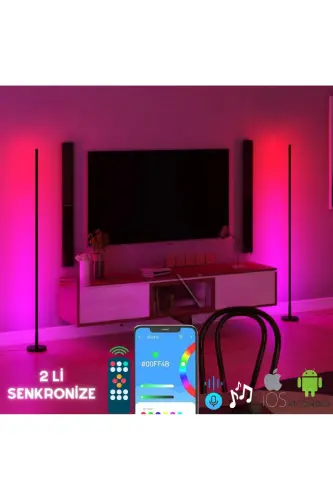 Yeni Nesil Magic Pro Stick Sese Duyarlı Aydınlatma Sistemi Pro Model 2 Li Senkronize - NEEKO (1)