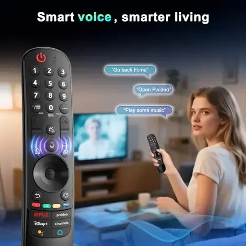 Magic Remote LG Smart TV Remote Control Replacement with Pointer and Voice Function, Compatible with LG 2021/2022/2023/2024 UHD OLED QNED NanoCell 4K 8K Smart TV - 5