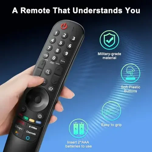 Magic Remote LG Smart TV Remote Control Replacement with Pointer and Voice Function, Compatible with LG 2021/2022/2023/2024 UHD OLED QNED NanoCell 4K 8K Smart TV - 6