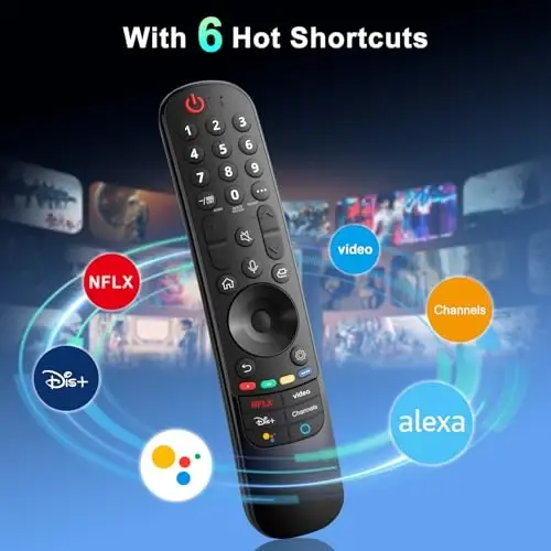 Magic Remote LG Smart TV Remote Control Replacement with Pointer and Voice Function, Compatible with LG 2021/2022/2023/2024 UHD OLED QNED NanoCell 4K 8K Smart TV - 4