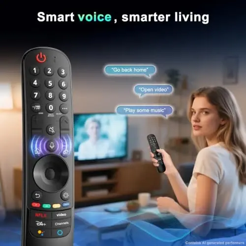 Magic Remote LG Smart TV Remote Control Replacement with Pointer and Voice Function, Compatible with LG 2021/2022/2023/2024 UHD OLED QNED NanoCell 4K 8K Smart TV 