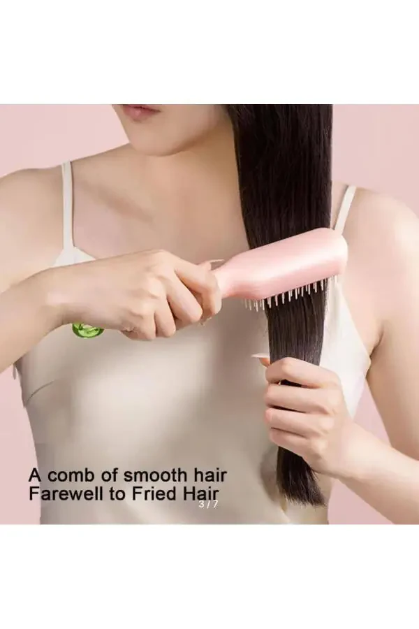 Магическая втягивающаяся расческа самоочищающаяся щетка для волос - 3