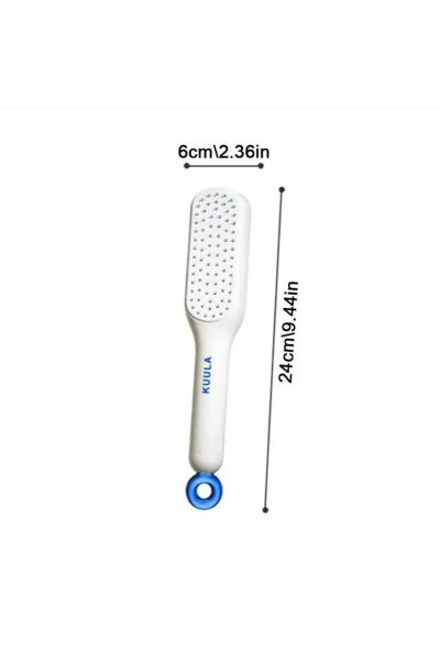 Магическая втягивающаяся расческа самоочищающаяся щетка для волос - 6