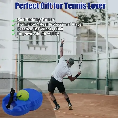 Magicorange Tennis Trainer Rebound Ball with 6 String Balls | Solo Tennis Training Equipment for Self Tennis Pracitce Training for Beginner - 5