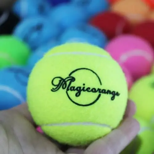 Magicorange Tennis Balls, 120 Pack Bulk Tennis Balls Pressureless Tennis Ball, Pet Dog Playing Balls, Good for Beginner Training Ball - 4