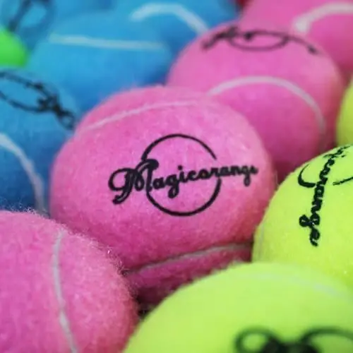 Magicorange Tennis Balls, 120 Pack Bulk Tennis Balls Pressureless Tennis Ball, Pet Dog Playing Balls, Good for Beginner Training Ball - 5