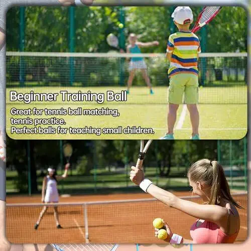 Magicorange Tennis to'plari, 120 dona Advanced Training Tennis to'plari Mashq to'plari, Uy hayvonlari itlari uchun o'yin to'plari, Boshlang'ich mashq to'pi uchun yaxshi - 6