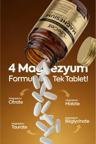 Magnesium 200 Mg (MAGNESIUM COMPLEX BISGLYCINATE - MALATE - CITRATE) Dietary Supplement - LIFECELL (1)