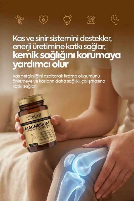 Magnesium 200 Mg (MAGNESIUM COMPLEX BISGLYCINATE - MALATE - CITRATE) Dietary Supplement - 6