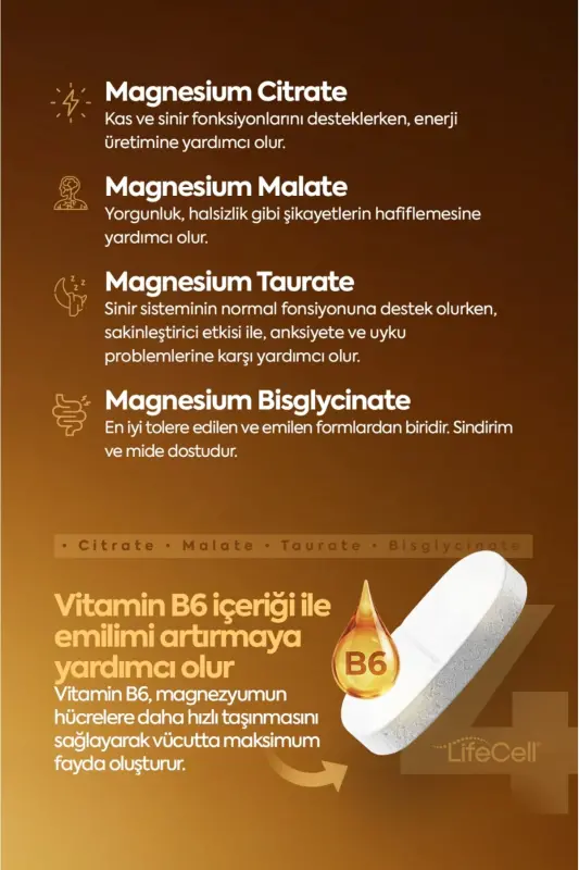 Magnesium 200 Mg (MAGNESIUM COMPLEX BISGLYCINATE - MALATE - CITRATE) Dietary Supplement - 7