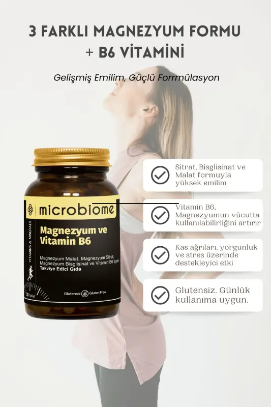 Magnesium And Vitamin B6 30 Tablets - 4
