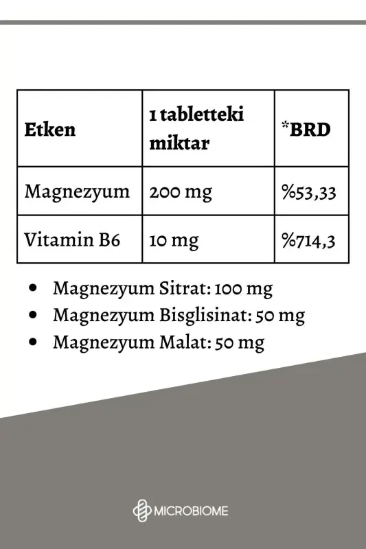 Magnesium And Vitamin B6 30 Tablets - 3