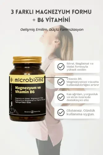 Magnesium And Vitamin B6 30 Tablets - 4