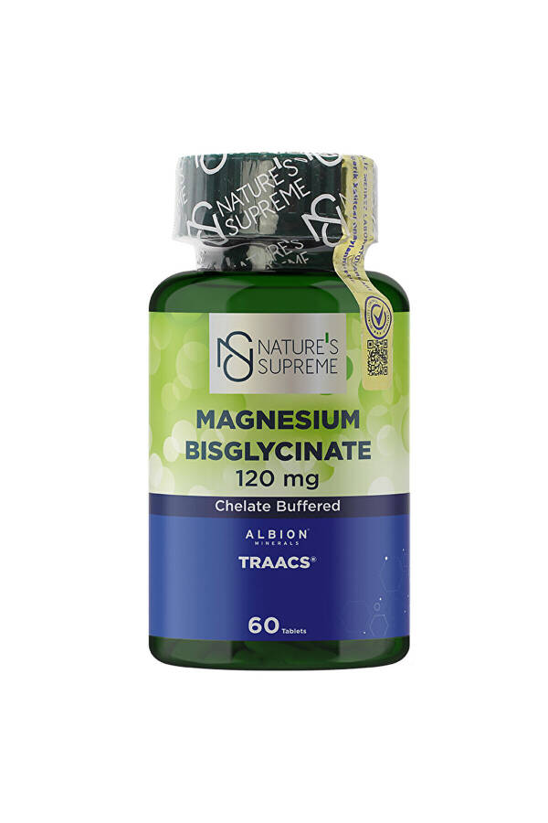 Magnesium Bisglycinate 120 Mg 60 Tablets - 1