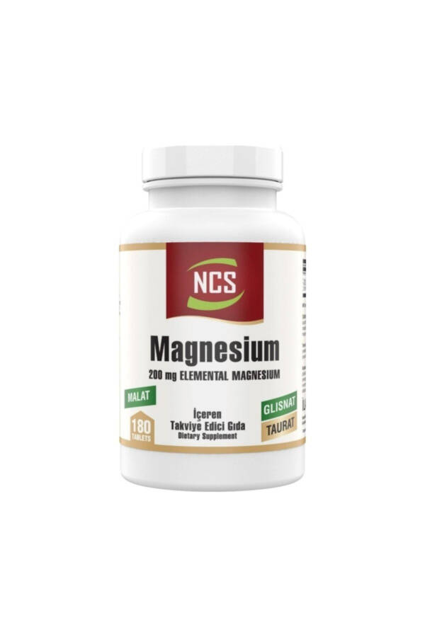 Magnesium Bisglycinate Taurate Malate 200mg 180 Tablets - 1