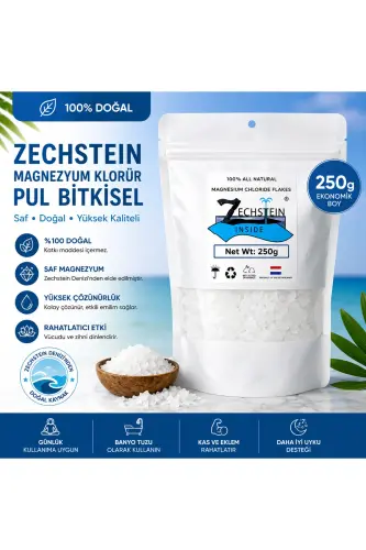 Magnesium Chloride Flakes Natural Magnesium Chloride 250 Gr - 1