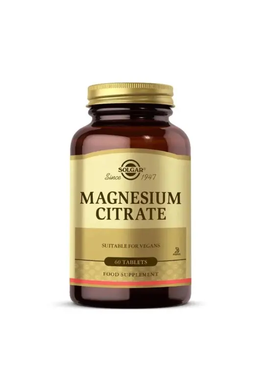 Magnesium Citrate 200 Mg 60 Tablets Mineral - SOLGAR