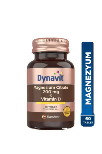 Magnesium Citrate 200 Mg Vitamin D / 60 Tablets - 7