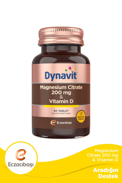 Magnesium Citrate 200 Mg Vitamin D / 60 Tablets - 1