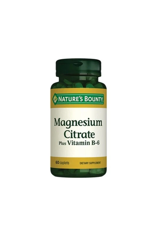 Magnesium Citrate Plus B6 60 Capsules - NATURE'S BOUNTY