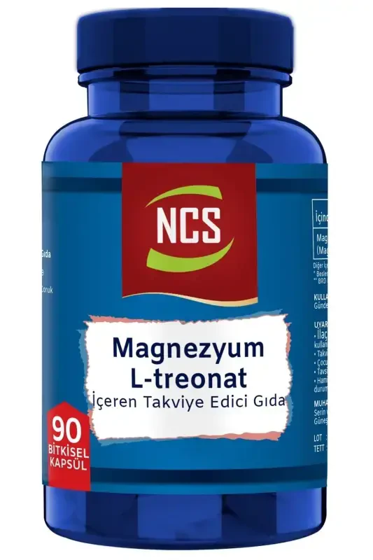 Magnesium Magnesium L-threonate Vegetarian 90 Vegetable Capsules - 1