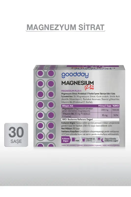 MAGNESIUM PLUS S (МАГНИЙ ЦИТРАТ) & P5P - 3