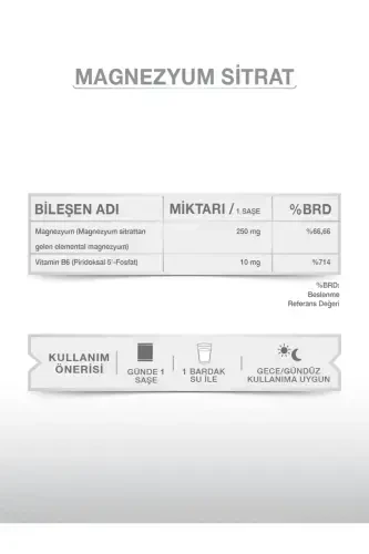 MAGNESIUM PLUS S (MAGNİY SİTRAT) & P5P - 5