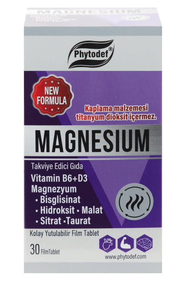 Magnesium Vitamin B6 D3 - 175mg Magnesium/ Tablet 30 Tablets (MAGNESIUM) - 5