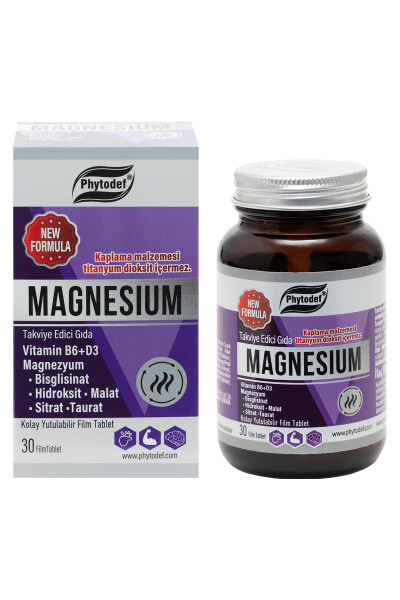 Magnesium Vitamin B6 D3 - 175mg Magnesium/ Tablet 30 Tablets (MAGNESIUM) - 6