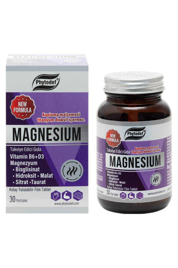 Magnesium Vitamin B6 D3 - 175mg Magnesium/ Tablet 30 Tablets (MAGNESIUM) - 6