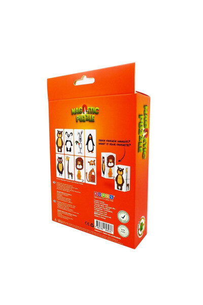 Magnetic Animal Puzzles (Two-Piece Baby Puzzle - 4 Cubes) - 4