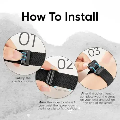 Magnetic Braided Solo Loop Compatible with Apple Watch Band 40mm 41mm 38mm 45mm 44mm 42mm 46mm 49mm Women Men, Stretchy Elastic Wristband Strap for iWatch SE SE 2 Series 10 9 8 7 6 5 4 3 Ultra Ultra 2 - 7