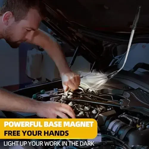 Magnetic Pickup Tool with LED Lights, Telescoping Magnet Flashlight, Cool Gadget Birthday Gifts Christmas Day Gifts for Men, Handyman, Husband, Boyfriend, Him, Father, Dad (2 PACK) - 4