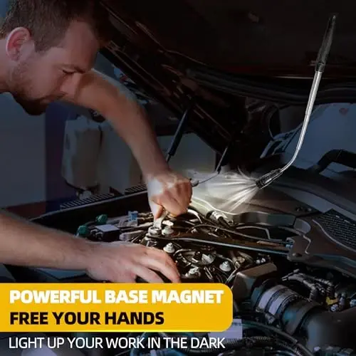 Magnetic Pickup Tool with LED Lights, Telescoping Magnet Flashlight, Cool Gadget Birthday Gifts Christmas Day Gifts for Men, Handyman, Husband, Boyfriend, Him, Father, Dad (2 PACK) - 4