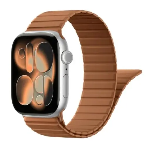 Magnetic Silicone Strap for Apple Watch Band 46mm 42 44 40 49mm Men Women | Soft Loop Strap for iWatch Ultra 4/3/2 Series 12 11 10 9 8 7 6 5 4 SE 49mm 46mm 42mm 44mm 40mm 45mm 41mm 38mm Upgraded Magnet - 1
