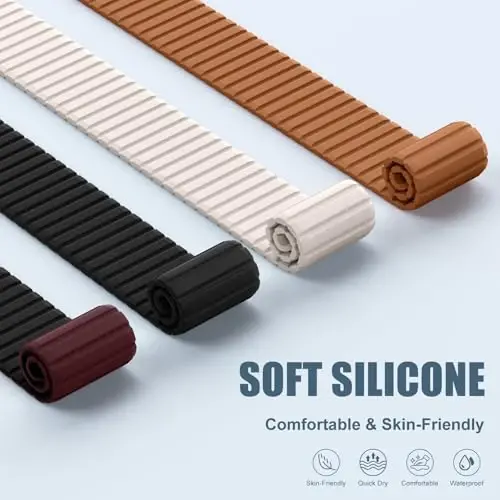 Magnetic Silicone Strap for Apple Watch Band 46mm 42 44 40 49mm Men Women | Soft Loop Strap for iWatch Ultra 4/3/2 Series 12 11 10 9 8 7 6 5 4 SE 49mm 46mm 42mm 44mm 40mm 45mm 41mm 38mm Upgraded Magnet - 5
