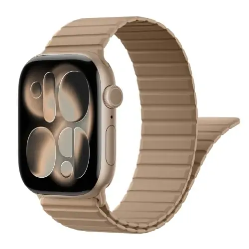 Magnetic Silicone Strap for Apple Watch Band 46mm 42 44 40 49mm Men Women | Soft Loop Strap for iWatch Ultra 4/3/2 Series 12 11 10 9 8 7 6 5 4 SE 49mm 46mm 42mm 44mm 40mm 45mm 41mm 38mm Upgraded Magnet - 1