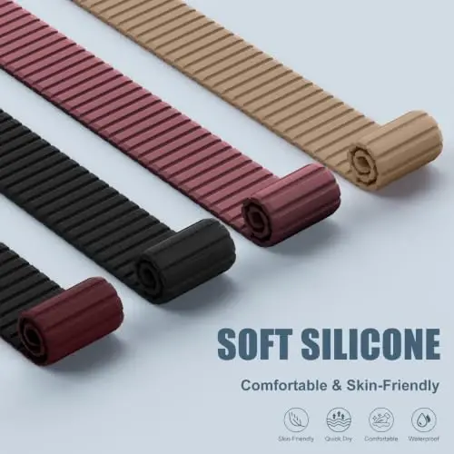 Magnetic Silicone Strap for Apple Watch Band 46mm 42 44 40 49mm Men Women | Soft Loop Strap for iWatch Ultra 4/3/2 Series 12 11 10 9 8 7 6 5 4 SE 49mm 46mm 42mm 44mm 40mm 45mm 41mm 38mm Upgraded Magnet - 5