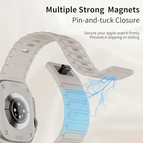 Magnetic Sport Band для Apple Watch Ultra/2 Band 49mm 45mm 46mm 44mm 42mm 41mm 40mm 38mm для Apple Watch Bands для мужчин/женщин, силиконовые браслеты для iWatch Series 10 9 8 7 6 5 4 3 se 2nd - 3