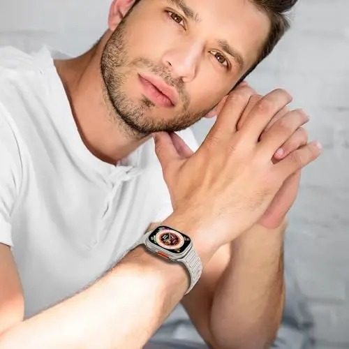 Magnetic Sport Band для Apple Watch Ultra/2 Band 49mm 45mm 46mm 44mm 42mm 41mm 40mm 38mm для Apple Watch Bands для мужчин/женщин, силиконовый ремешок-петля iWatch Series 10 9 8 7 6 5 4 3 se 2nd - 5