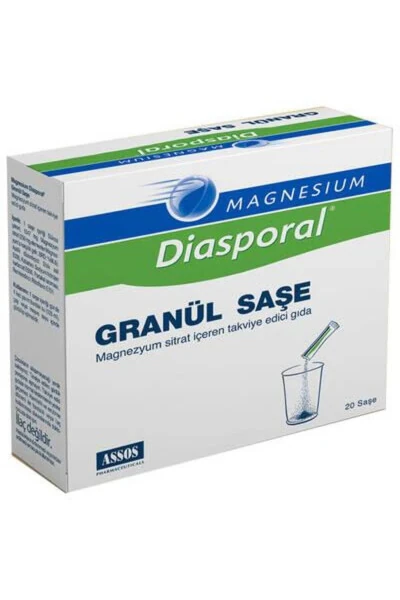 Magnesium Diasporal Granül 20 Saşe - GENEL MARKALAR