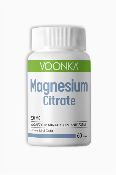 Magnesium Citrate 200mg 60 Tablet - VOONKA