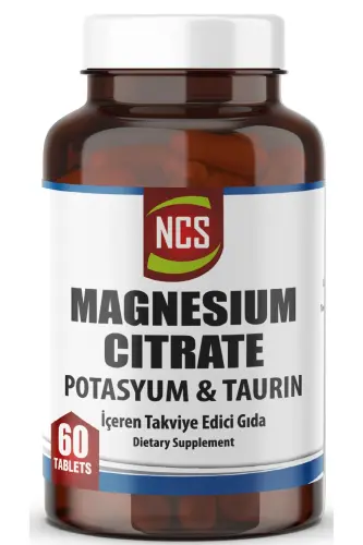 Magnezyum Sitrat 4 Lü Form 60 Tablet (POTASYUM KALİUM) & Vitamin B6 Magnesium Citrate Taurin - 1