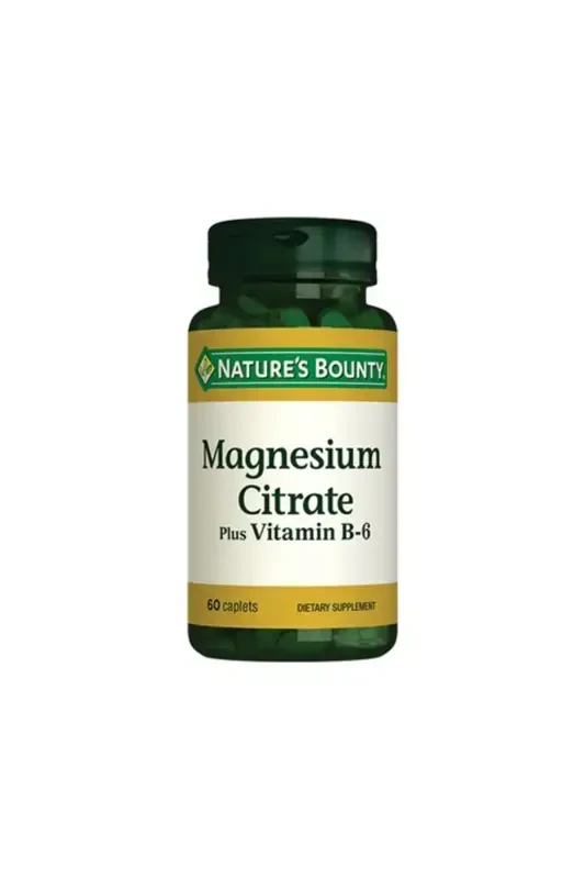 Magnesium Citrate Plus Vitamin B-6 60 Tablet - NATURE'S BOUNTY