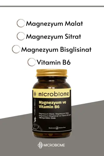 Magnezyum 3 Form B6 – Kas Ve Desteği 30 Tablet - MICROBIOME (1)